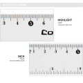 Stationnery étudiant comix 15 cm Scale en plastique transparent